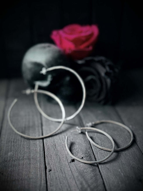 Thin Hoop Earrings